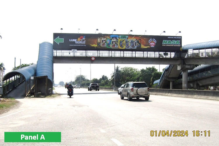 2 Sided Overhead Bridge Billboard at Jalan Haji Sirat, Klang, Selangor