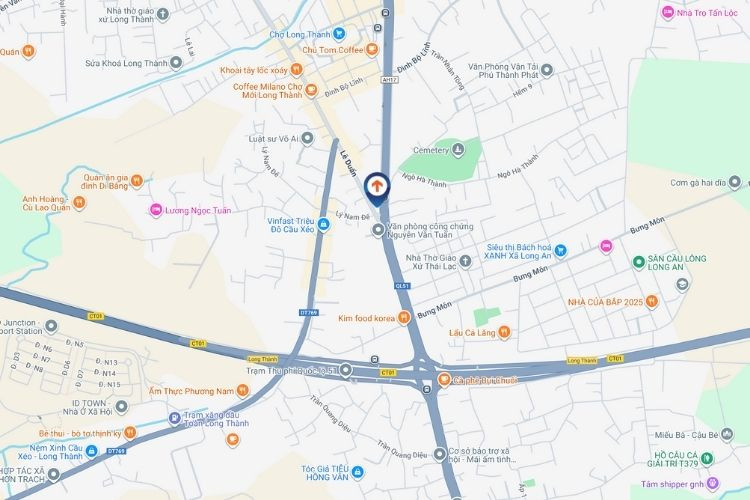 Map - Horizontal LED Unipole Billboard at National Highway 51, Ho Chi Minh City (Panel B)