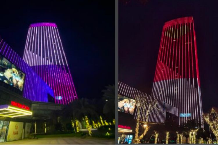 LED facade Billboard at Imperia Hai Phong, Hong Bang, Hai Phong City