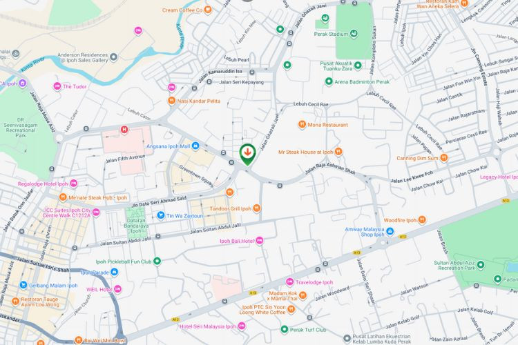 Map - Free Standing Billboard at Jalan Ghazali Jawi, Ipoh, Perak (towards Angsana Ipoh Mall)