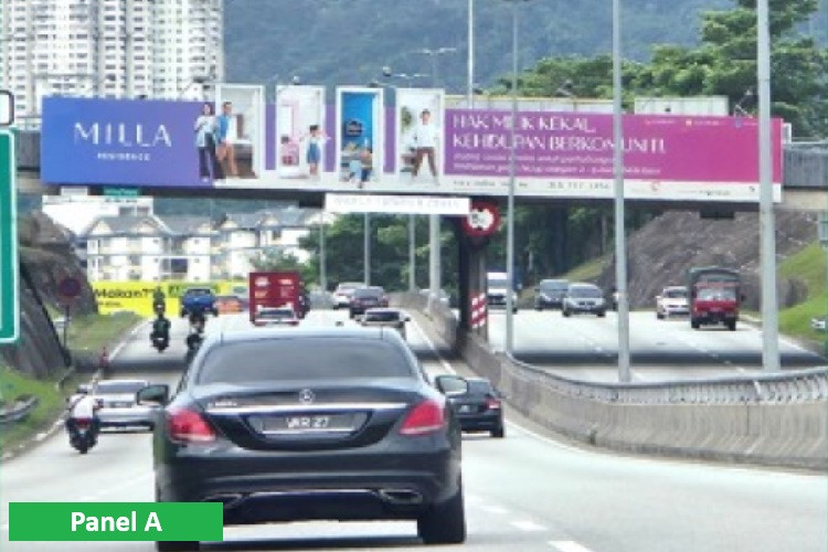 2 Sided Overhead Bridge Billboard at DUKE Highway KM11.1, Kuala Lumpur (on Jalan Bukit Setiawangsa flyover)