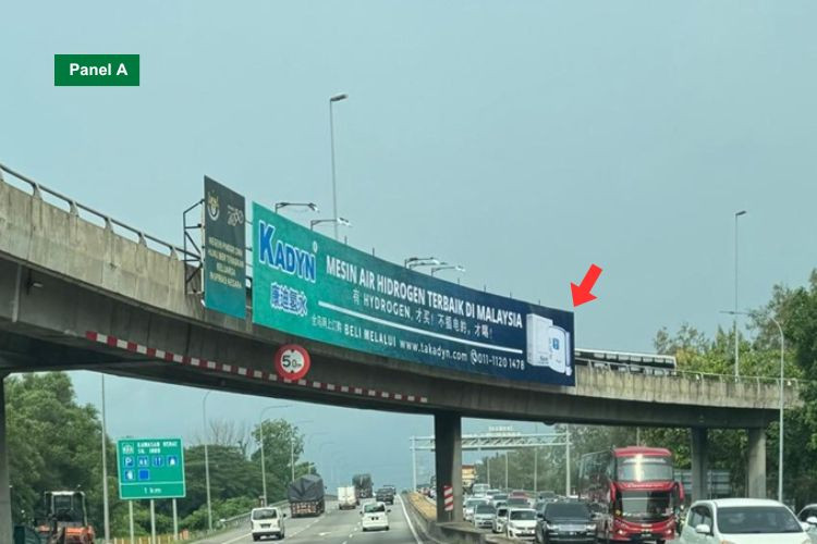 Overhead Bridge Billboard at NSE KM140.7, Perai, Penang