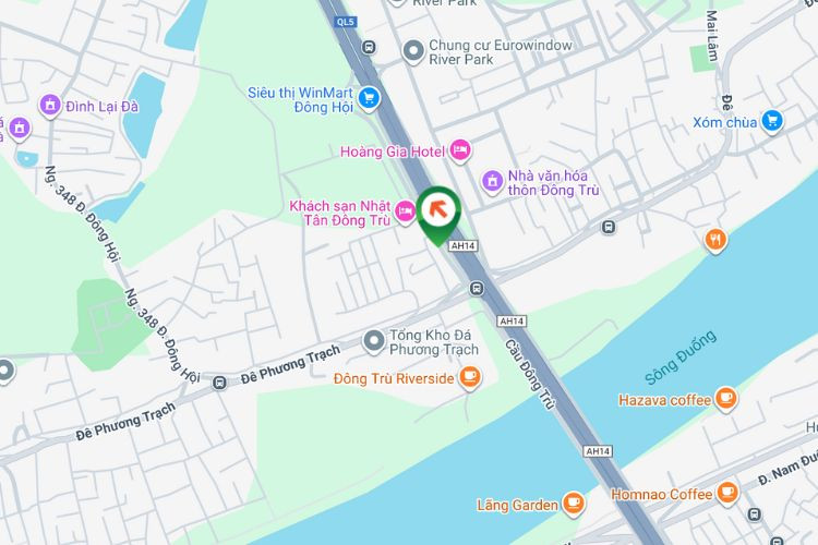 Map - Horizontal Wall-mounted Pano Billboard at 25 Truong Sa, Dong Anh, Ha Noi City (Dong Tru Bridge)