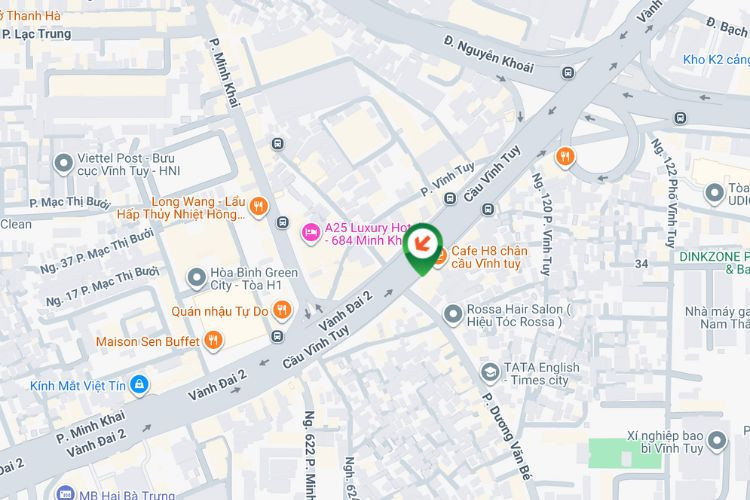 Map - Horizontal Wall-mounted Pano Billboard at Vinh Tuy Bridge, Hai Ba Trung, Ha Noi City