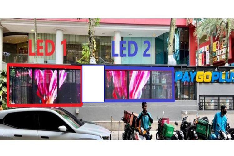 2 Panel Horizontal Digital Screen Billboard at Jalan Sultan Ismail, Kuala Lumpur (near Lot 10 & Bukit Bintang Monorel Station)