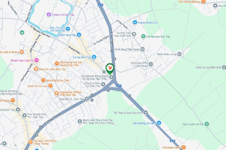 Map - Horizontal Wall-mounted Pano Billboard at 121 Phung Khac Khoan, Son Tay, Ha Noi City