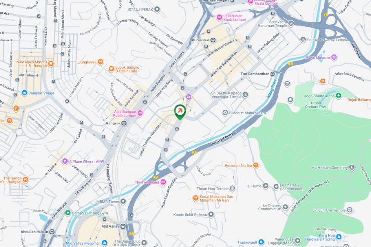 Map - Overhead Bridge Billboard at Jalan Tun Sambanthan, Kuala Lumpur (near SMK La Salle Brickfields)