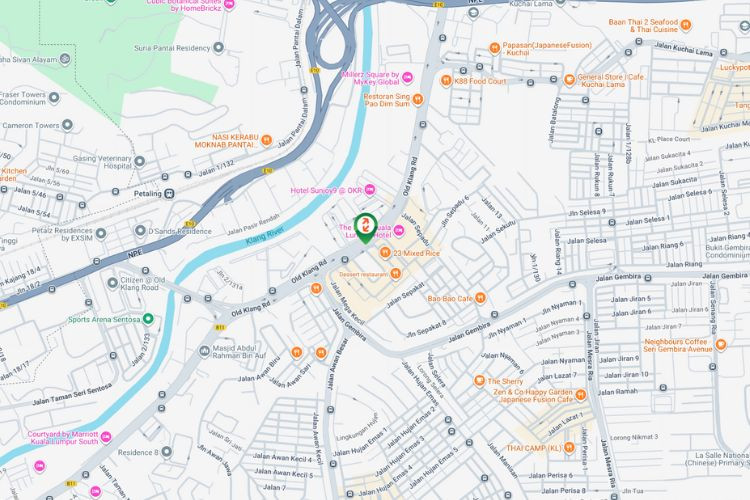 Map - Overhead Bridge Billboard at Jalan Klang Lama, Kuala Lumpur (near Pearl Point)