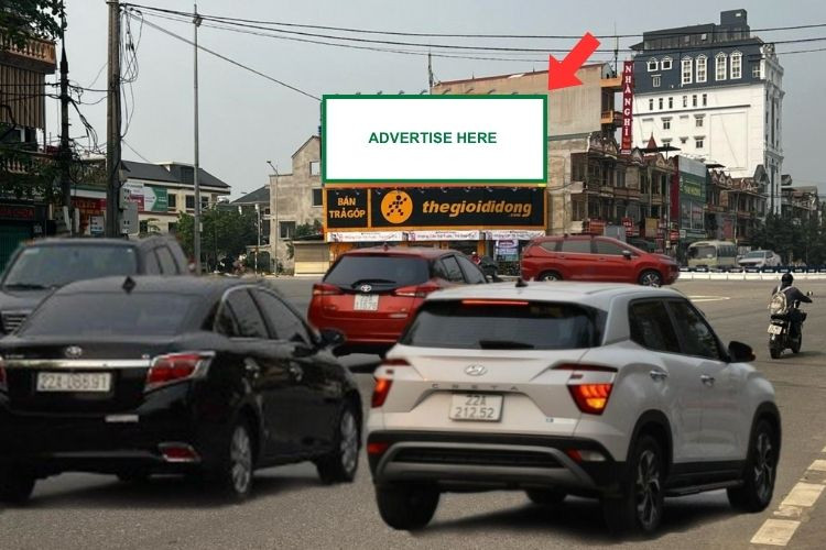 1 Panel Horizontal Wall-mounted Pano Billboard at Quang Trung – Truong Chinh Intersection, Minh Xuan, Tuyen Quang