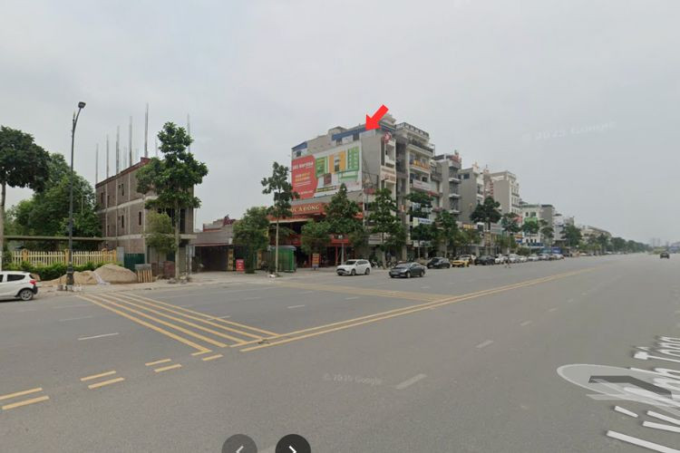Day view - Horizontal Wall-mounted Pano Billboard at V-City Bac Ninh Roundabout, Vo Cuong, Bac Ninh