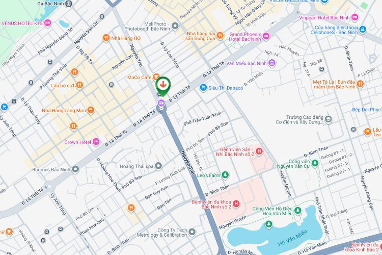 Map - Horizontal Wall-mounted Pano Billboard at 02 Ly Thai To, Vo Cuong, Bac Ninh