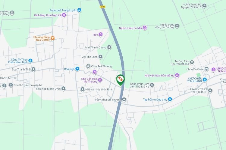 Map - Panel Horizontal Wall-mounted Pano Billboard at Km263, Yen Dong, Ninh Binh