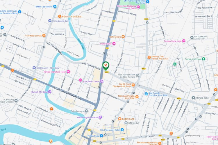 Map - Free Standing Billboard at Darul Aman Highway / Jalan Teluk Wanjah, Alor Setar, Kedah