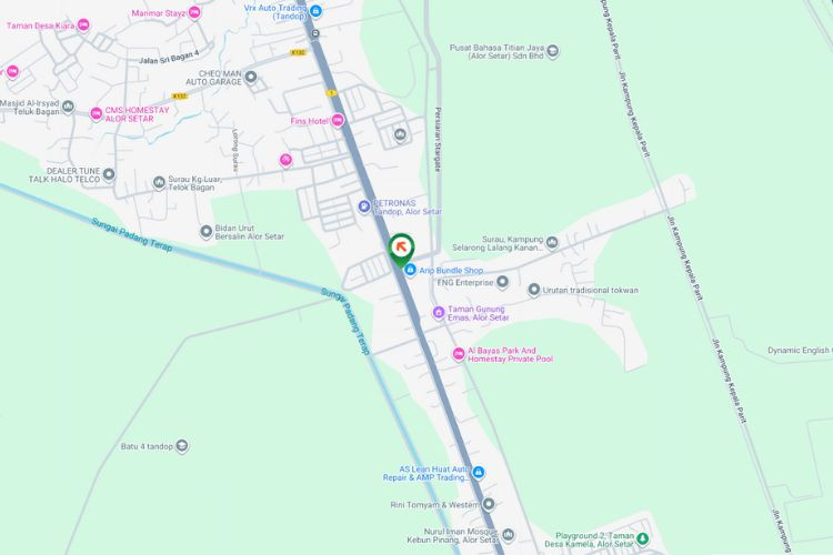 Map - Free Standing Billboard at Jalan Utama Alor Setar - Sungai Petani / Persiaran Stargate, Alor Setar, Kedah