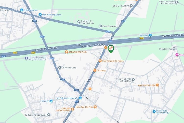 Map - Horizontal Unipole Billboard at Km30 + 200, An Thi, Hung Yen