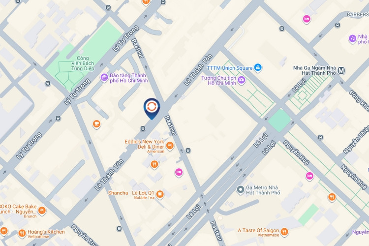 Map - Vertical E-tower Panel Billboard at Opposite 83B Le Thanh Ton (Intersection of Le Thanh Ton & Pasteur), Sai Gon Ward, Ho Chi Minh City