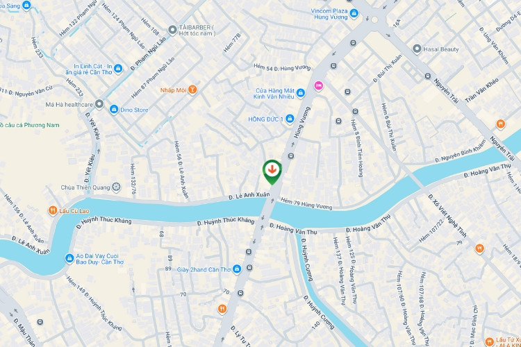 Map - Horizontal Iron Frame Panel Billboard at Nhi Kieu Bridge, Cai Khe Ward, Can Tho City