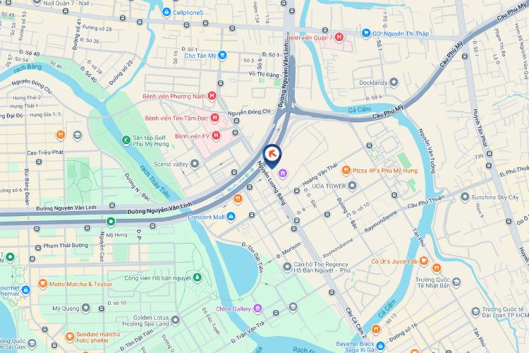 Map -  Horizontal Digital Screen Billboard at 799 Nguyen Luong Bang, District 7, Ho Chi Minh City