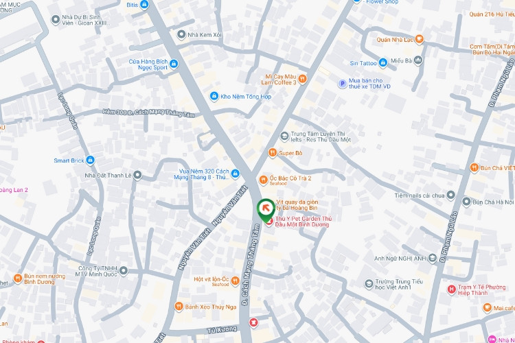 Map- Horizontal Wallscape Billboard at 317 Cach Mang Thang 8 Street, Thu Dau Mot Ward, Ho Chi Minh City