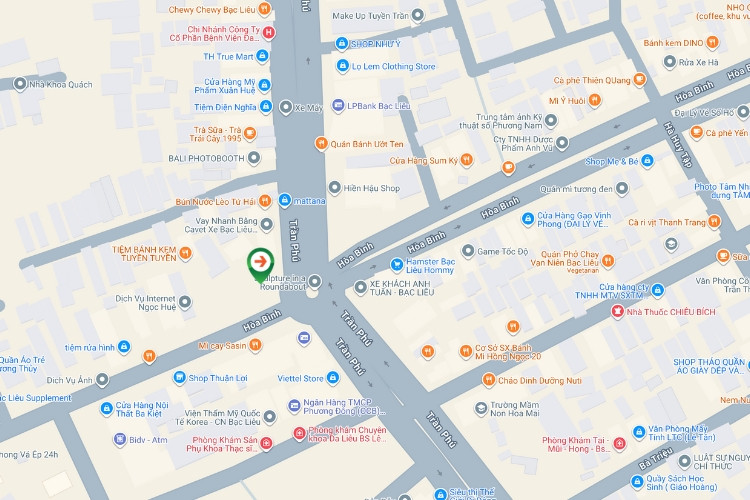 Map- Horizontal Wallscape Billboard at 39 Tran Phu, Hoa Binh Ward, Ca Mau