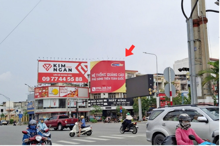 Day view- Horizontal Wallscape Billboard at 103 Hung Vuong, Long An Ward, Tay Ninh