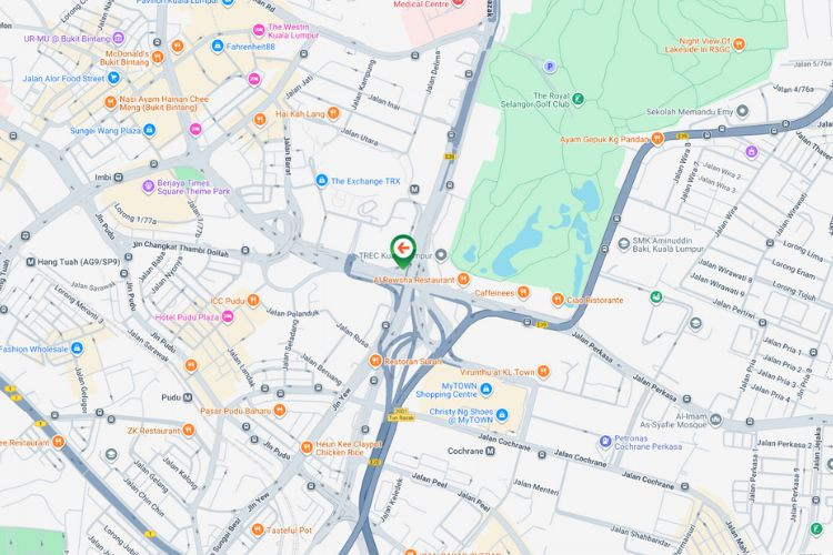 Map - Overhead Bridge Billboard at Bulatan Kampung Pandan, Kuala Lumpur (near The Exchange TRX)