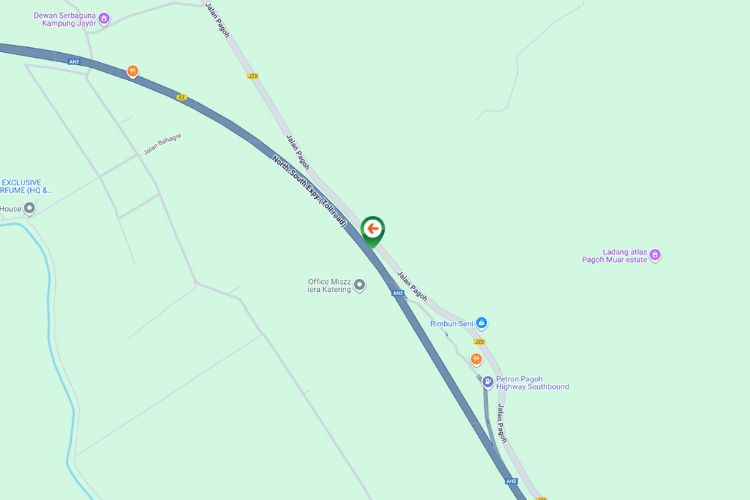 Map - Free Standing Billboard at NSE KM135.8, Pagoh, Johor (Kuala Lumpur towards Interchange Yong Peng Utara)