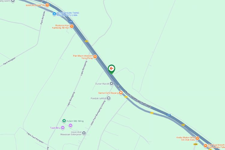 Map - Free Standing Billboard at NSE KM87.1, Ayer Hitam, Johor