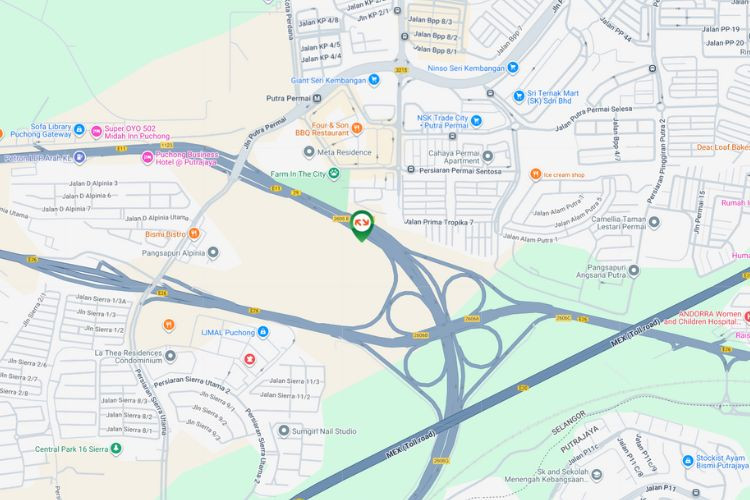 Map - Free Standing Billboard at LDP KM33.4, Seri Kembangan, Selangor (near Sierra)