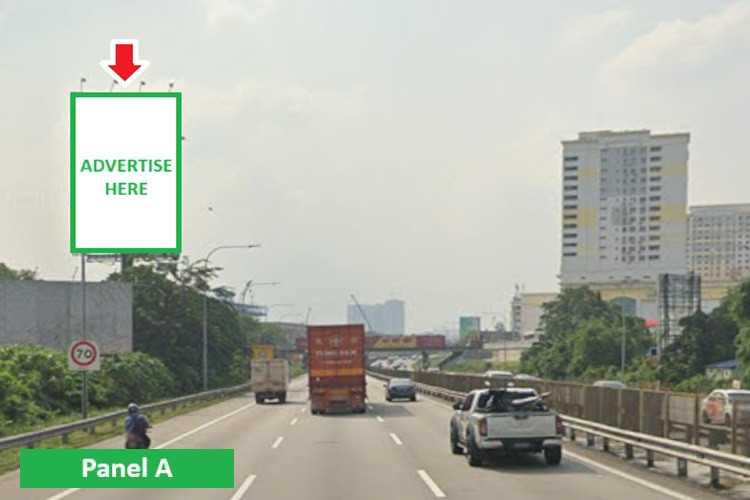2 Sided Vertical Unipole Billboard at NSE Highway KM308.6, Seri Kembangan, Selangor