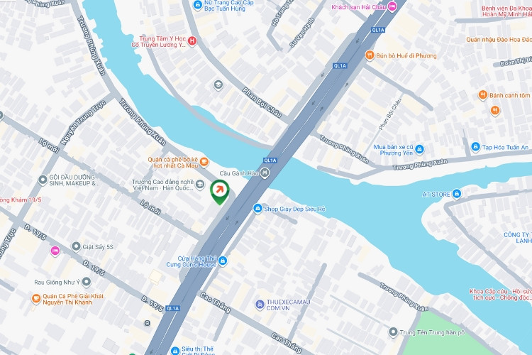 Map- Horizontal Wallscape Billboard at Ganh Hao Bridge, Dam Doi, Ca Mau