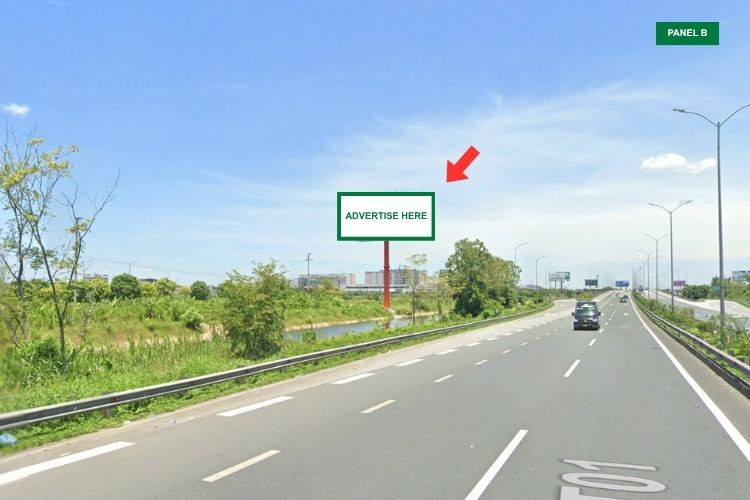 Horizontal Unipole Billboard at Liem Tuyen Toll Station, Phu Ly, Ninh Binh (Right side)