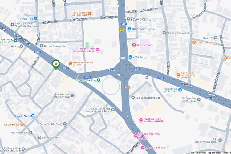 Map- Horizontal Wallscape Billboard at 453 Hung Vuong, Pleiku Ward, Gia Lai