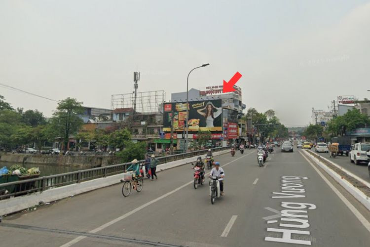 Horizontal Wallscape Billboard at An Cuu Bridge, Hue City