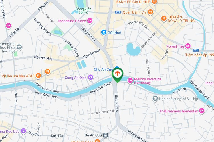 Map -  Horizontal Wallscape Billboard at An Cuu Bridge, Hue City