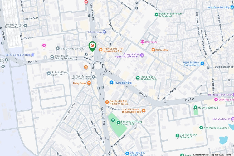 Map- Horizontal Wallscape Billboard at 26 Nguyen Huu Tho, Hoa Cuong Ward, Da Nang City (Duy Tan Roundabout)