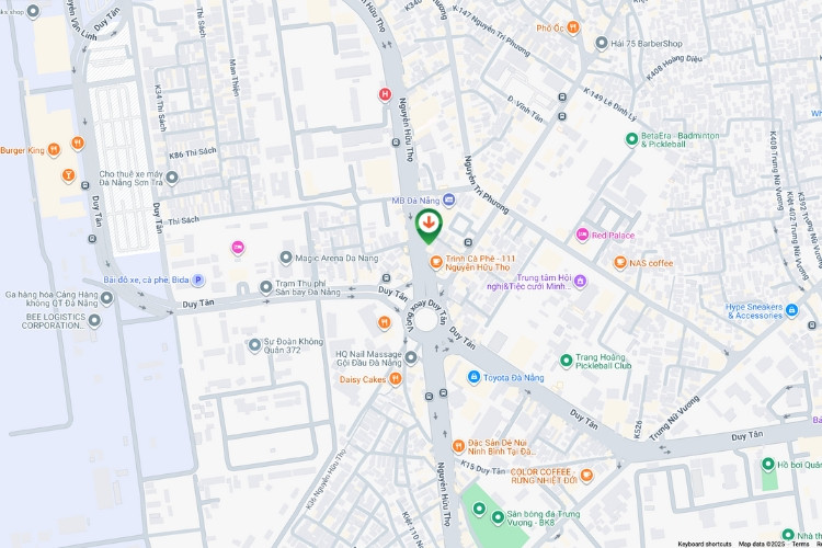 Map-Horizontal Wallscape Billboard at 107 Nguyen Huu Tho, Hoa Cuong Ward, Da Nang City (Duy Tan Roundabout)