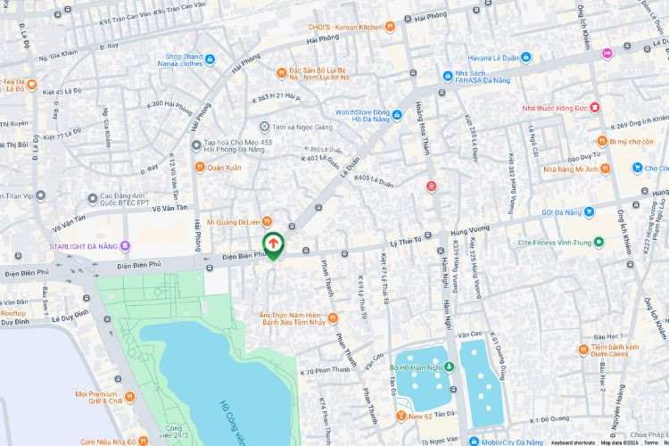 Map- Vertical Wallscape Billboard at 141 Ly Thai To, Thanh Khe Ward, Da Nang City (Cai Lang T-junction)