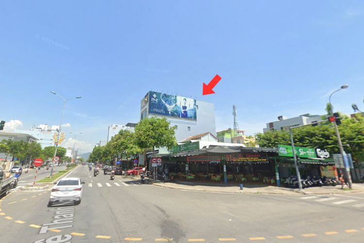 1 Sided Horizontal Wall-mounted Pano Billboard at 120 Xo Viet Nghe Tinh, Hoa Cuong, Da Nang City