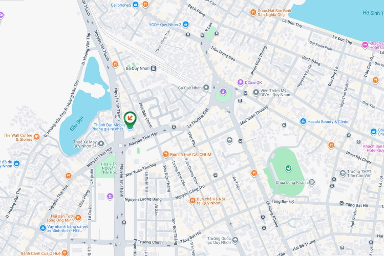 Map- Horizontal Wallscape Billboard at Nguyen Thai Hoc- Nguyen Tat Thanh Roundabout, Quy Nhon Tay Ward, Gia Lai