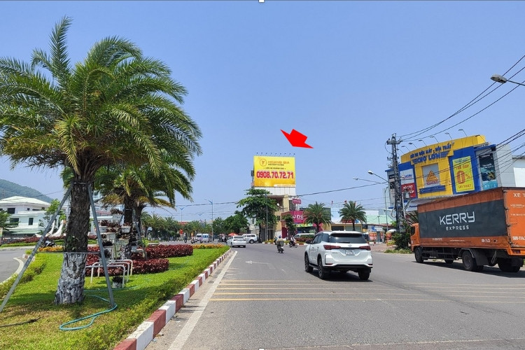 1 Panel Horizontal Wallscape Billboard at 242 Tay Son Street, Quy Nhon Nam Ward, Gia Lai (GO Supermarket Roundabout)