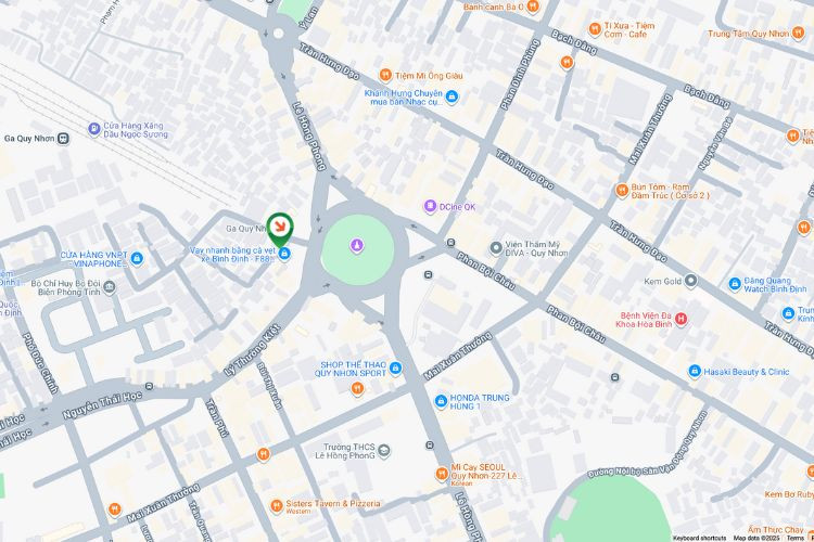 Map- Horizontal Wallscape Billboard at 48 Dong Da, Quy Nhon Ward, Gia Lai