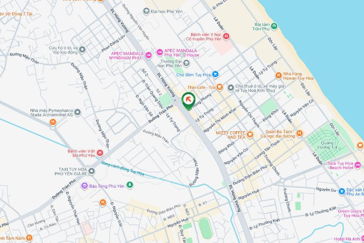 Map - Horizontal Wall-mounted Pano Billboard at 392 Hung Vuong, Tuy Hoa, Daklak (Hung Vuong Boulevard Roundabout)