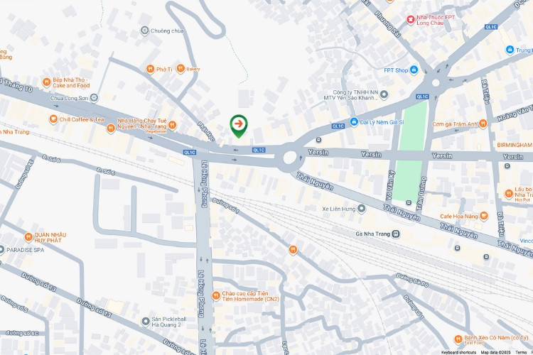 Map- Vertical Wallscape Billboard at 328 Thong Nhat, Tay Nha Trang Ward, Khanh Hoa (Ma Vong Roundabout)