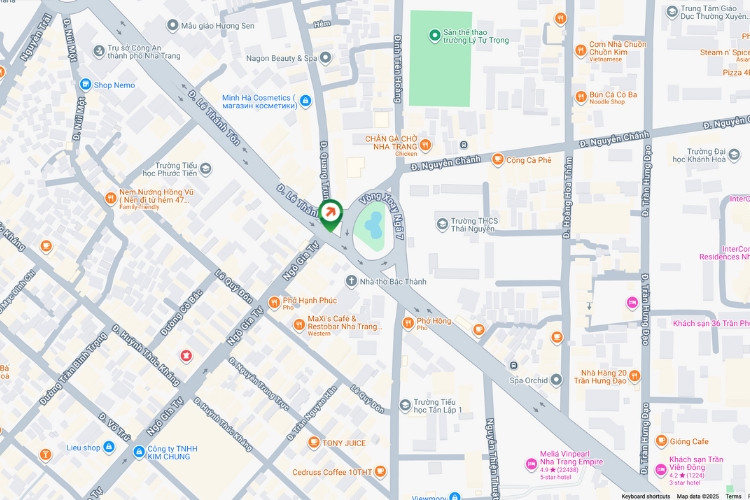 Map- Horizontal Wall-mounted Pano Billboard at No.26 Le Thanh Tong, Nha Trang Ward, Khanh Hoa (Le Thanh Ton 7-Way Roundabout)