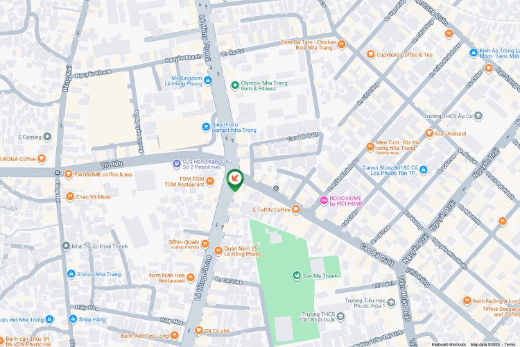 Map- Horizontal Wallscape Billboard at 218 Le Hong Phong, Khanh Hoa (opposite CoopMart Nha Trang)