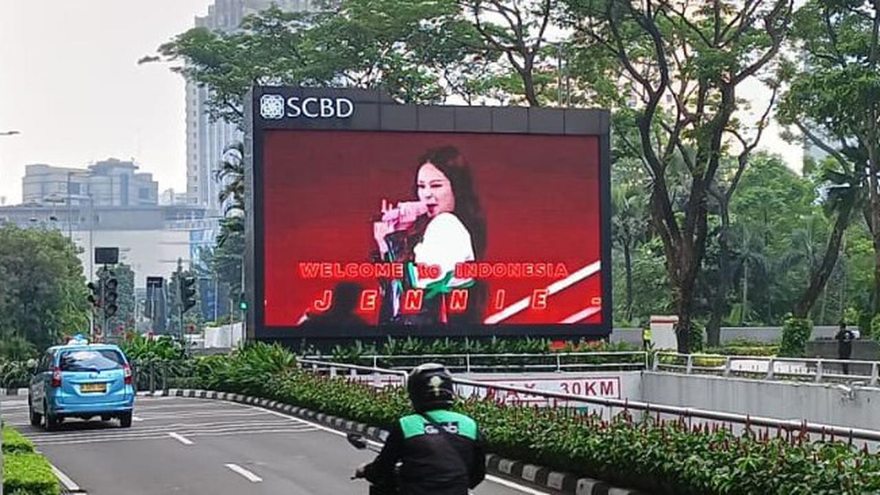Videotron of Jennie BLACKPINK Concert in SCBD, Jakarta, Indonesia