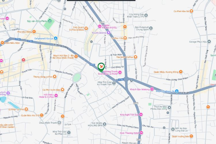 Map - Horizontal Wall-mounted Pano Billboard at 453 Hung Vuong, Pleiku, Gia Lai