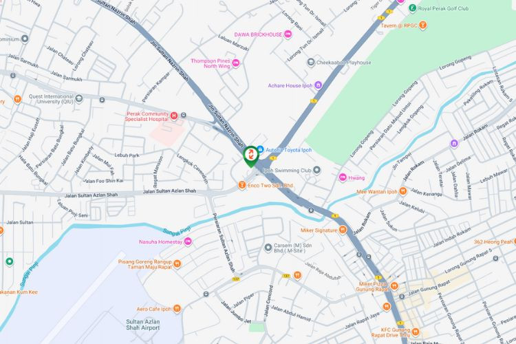 Map - Overhead Bridge Billboard at Jalan Sultan Azlan Shah, Ipoh, Perak (near Sultan Azlan Shah Airport)