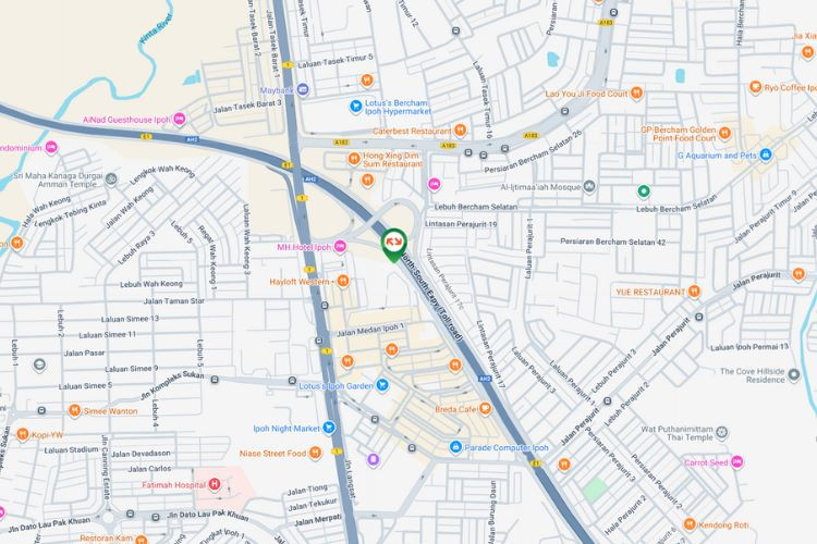 Map - Horizontal Unipole Billboard at NSE Highway KM275, Ipoh, Perak